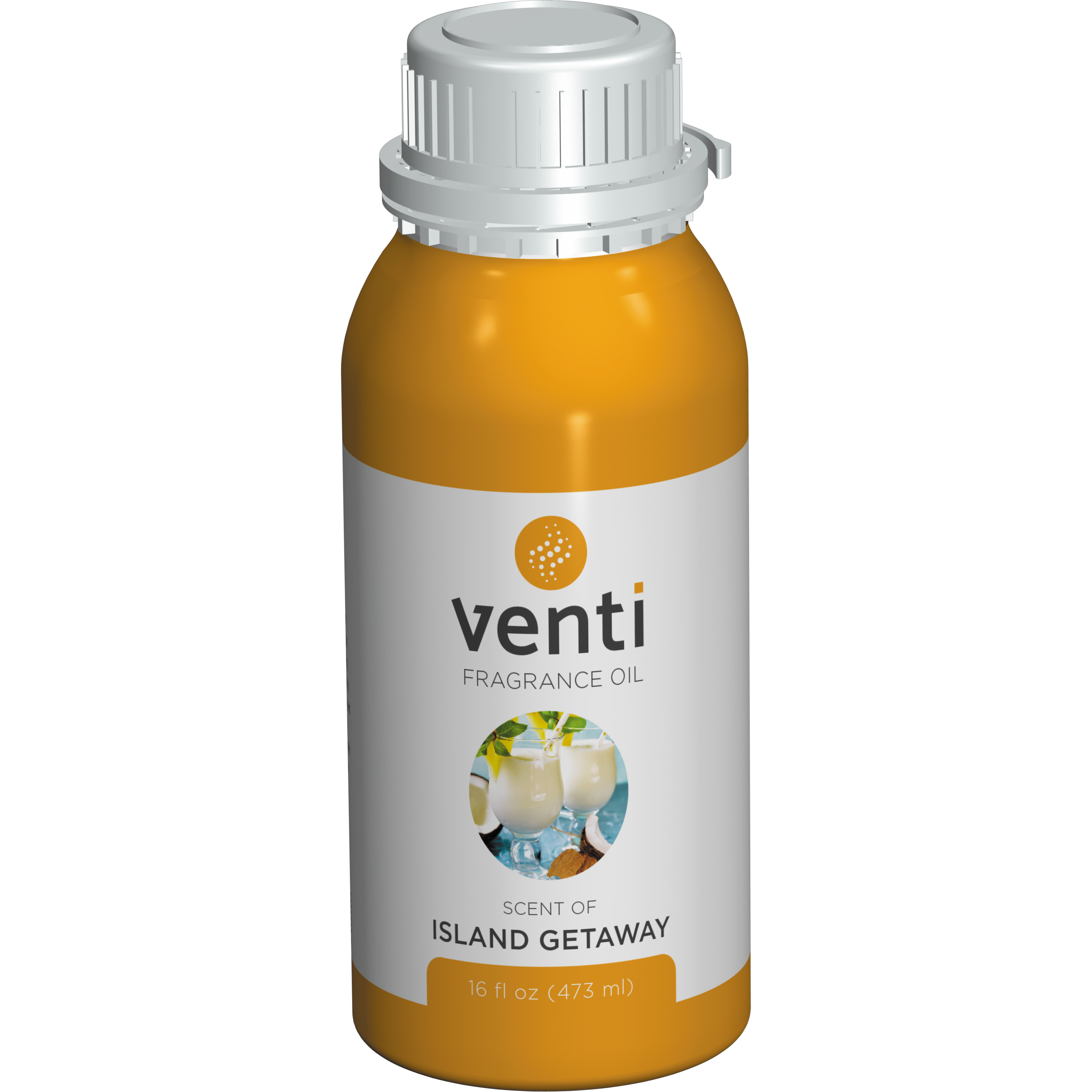 (image for) F-Matic Venti Island Getaway 16 oz Diffuser Fragrance Refill, case of 4