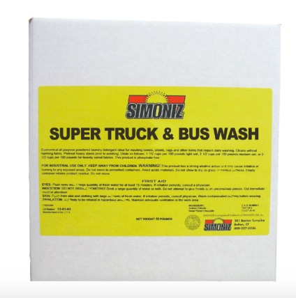 (image for) Simoniz Super Truck & Bus Wash, 100 lb fiber drum 