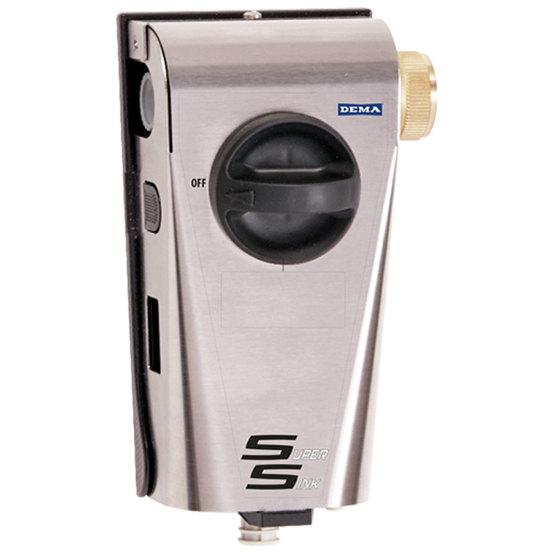 (image for) DEMA SUPERSINK SINGLE, AIRGAP W/RIGHT ANGLE COMP. FITTING COMPLETE