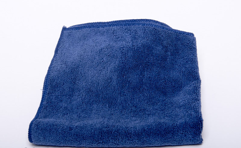 (image for) Navy Blue Microfiber Towels, 16x16, case of 200