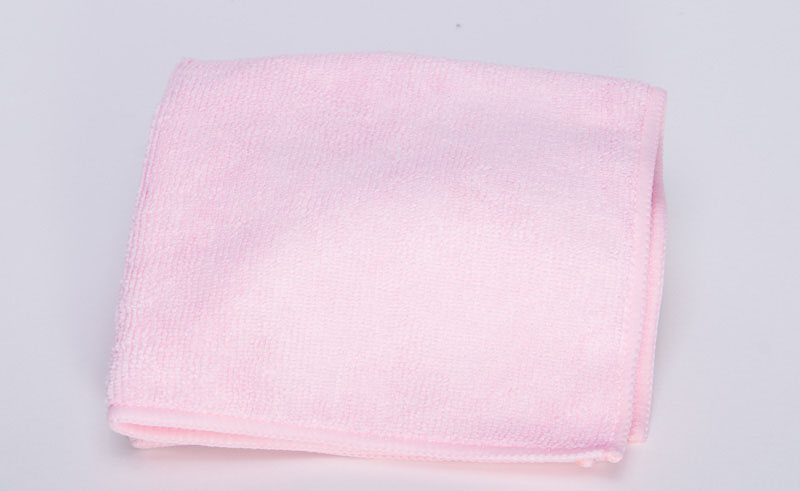 (image for) Pink Microfiber Towels, 12x12, case of 400