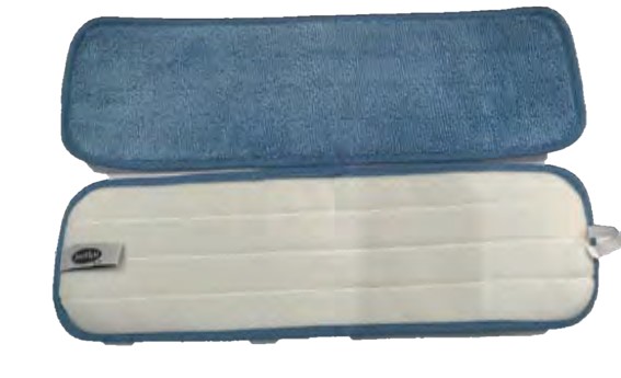 (image for) 18" x 5.5" Microfiber Wet Mop, Foam Insert, Velcro Back, case of 240