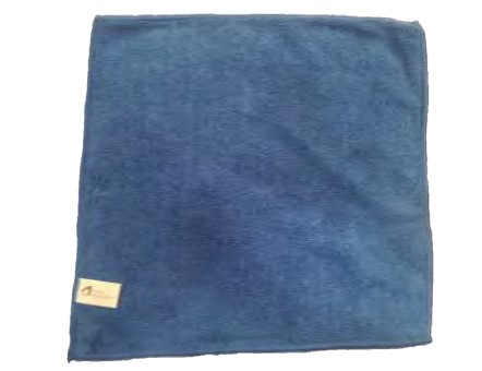 (image for) 12" x 12" Medium Blue Microfiber Cloth, case of 200