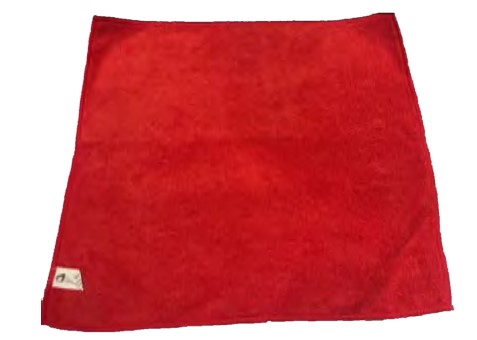 (image for) 16" x 16" Red Microfiber Cloth, case of 240
