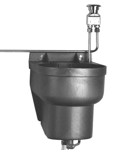 (image for) Beta W-6000 gray bowl with 50 degree grey spray nozzle