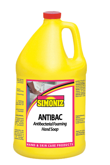 (image for) Simoniz Anti Bac Foam Soap, 4 gallon case