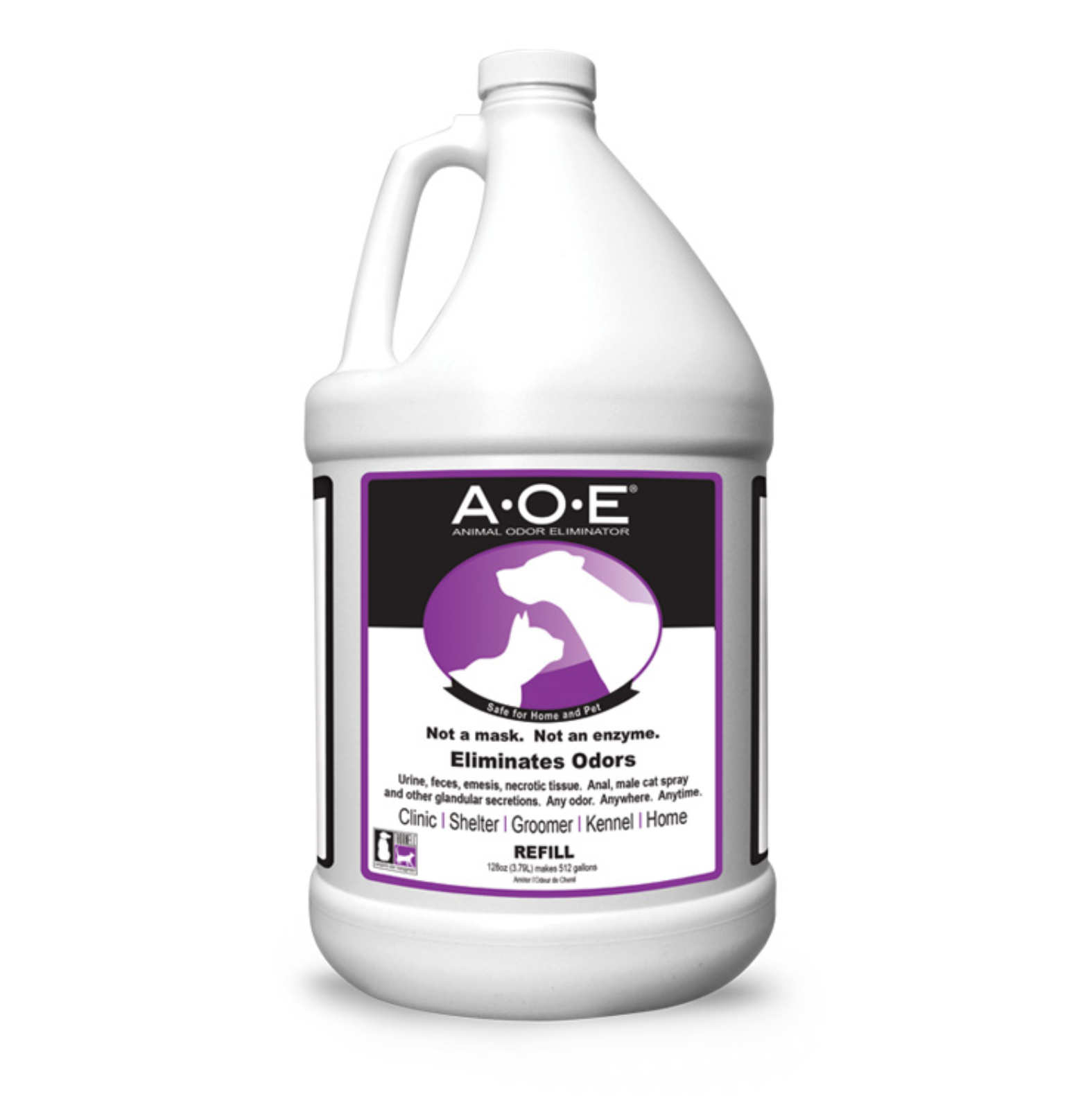 (image for) A.O.E. Animal Odor Eliminator Spray Refill, 4 gallon case