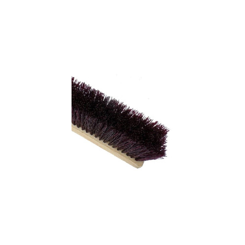 (image for) 18" Maroon Plastic Garage Brush - Plastic Block, case of 12
