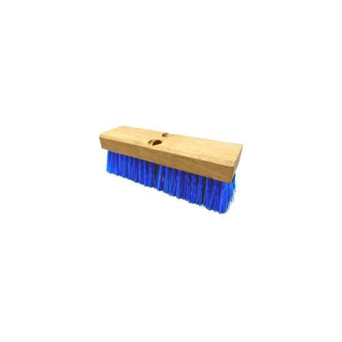 (image for) 10" Blue Stiff Plastic Deck Scrub, case of 12