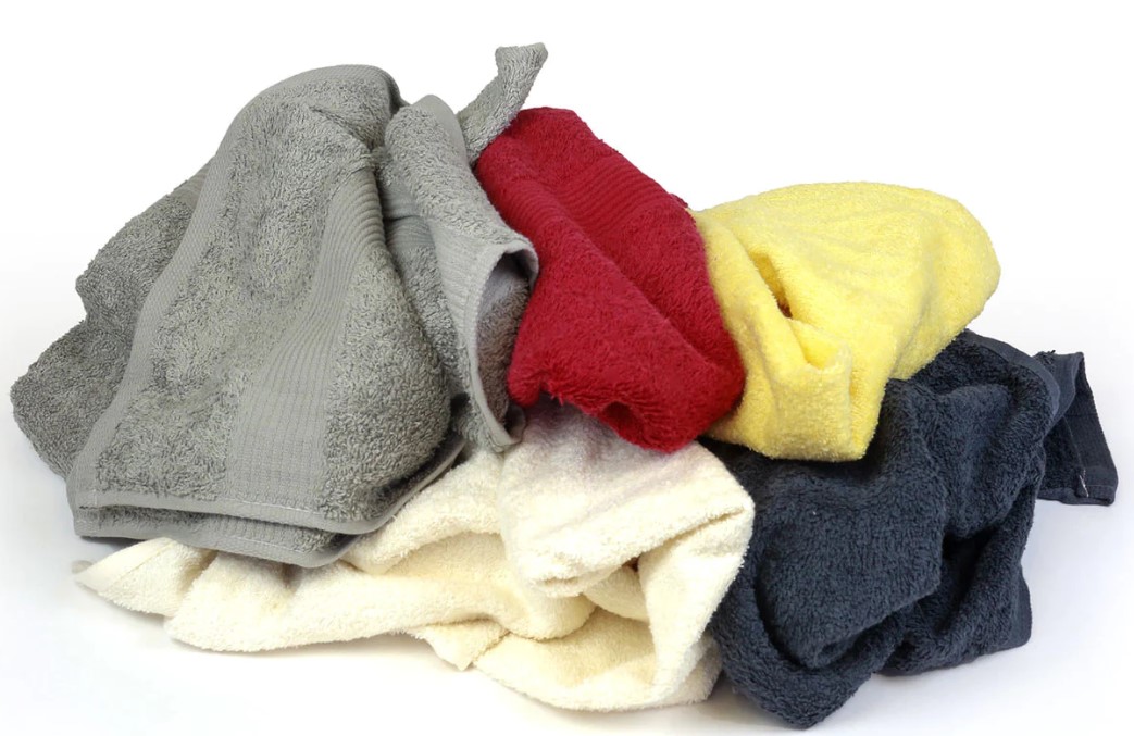 (image for) Towel Rags, Colored, 25 lbs bags, pallet of 50