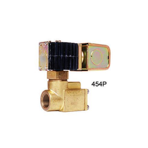 (image for) DEMA Brass Normally Closed High Pressure Solenoid Valve, 10-1200 Psi Pressure, 1/2" NPT, 1/2 Orifice Diameter, 3.70 CV Flow Fact