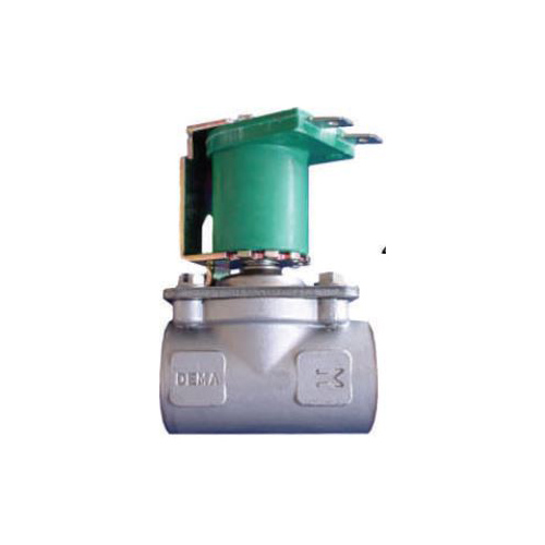(image for) DEMA Stainless Steel Normally Closed Mini Diaphragm Solenoid Valve with 3-150 Psi Pressure, 1/2" NPT, 2 CV Flow Factor, 15.49 GP