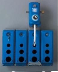 (image for) DEMA 1 GPM Four Chemical Dial-A-Blend Dispenser with Four 1 Gallon Enclosures Air Gap Model