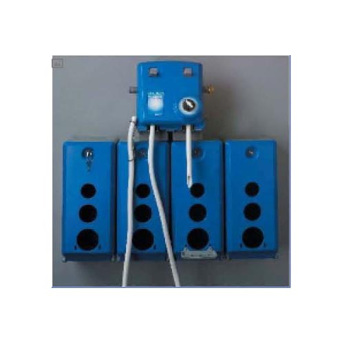 (image for) DEMA 1 GPM dial & 4 GPM Single Product Dispenser with Four 1 Gallon Enclosures Air Gap Model