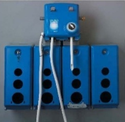 (image for) DEMA 1 GPM dial & 4 GPM Remote Fill Single Product Disp. / 4 - 1 Gallon Enclosures Air Gap Model