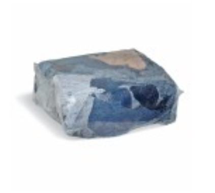 (image for) Cotton Denim Heavy Duty Rags, Colored, 25 lbs bales, pallet of 50
