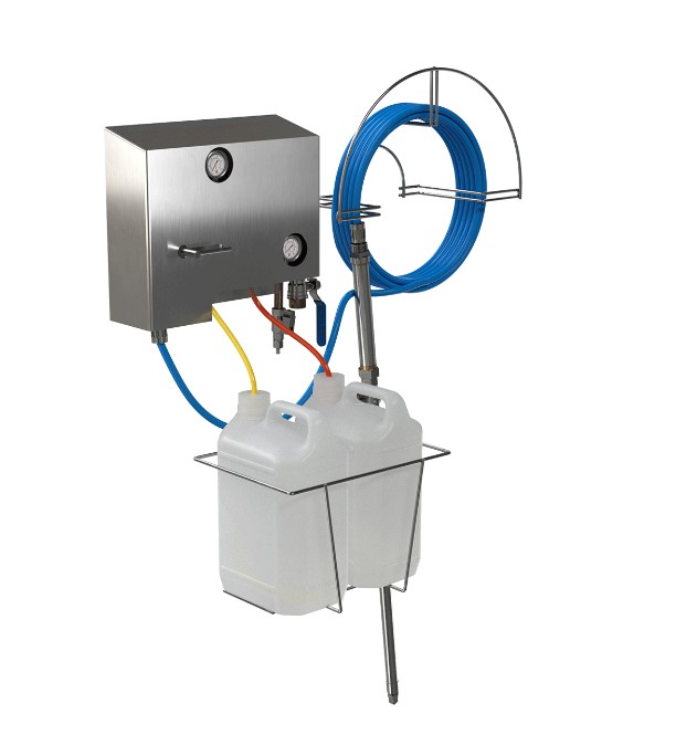 (image for) Brightwell EcoFoam Station, 2 Products + Rinse, 50 ft Hose, Bracket