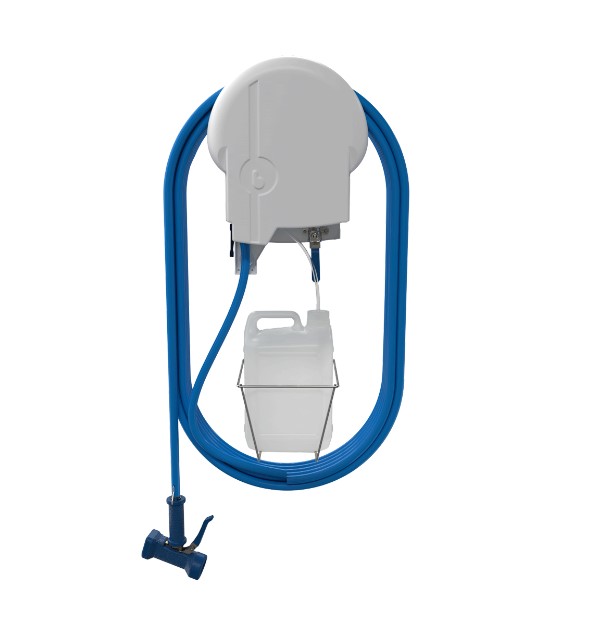 (image for) Brightwell EcoSpray Enclosed Station, 1 Product, 33ft Hose, Dinga Sprayer, 1gal Bracket