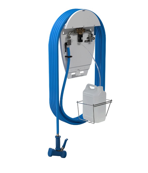 (image for) Brightwell EcoSpray Open Basic Station, 1 Product, 33ft Hose, Dinga Sprayer, 1gal Bracket