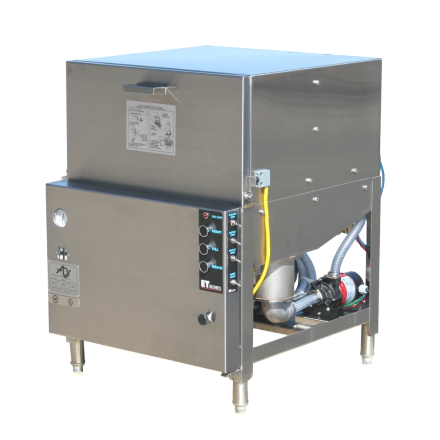 (image for) ET-AF-3-PH Under Counter, Low Temp, Single Rack, Pumped Drain & Sustainer Heater, 37 1/2" Tall w/ 14" Door Opening, Dish Machine