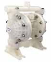 (image for) Knight KAP-50 AODD pump (6.8 gpm) poly / PTFE with fittings, hose clamps, and suction screen