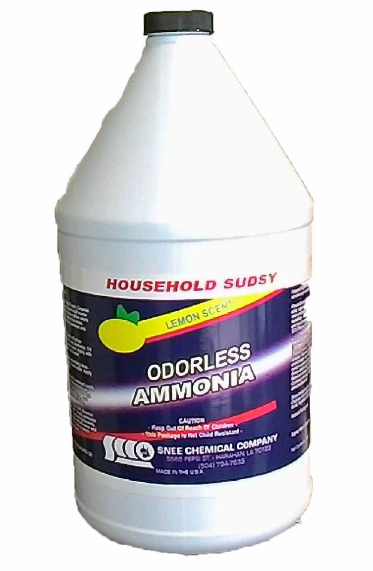 (image for) Lemon Scented Odorless Ammonia, 12 quart case
