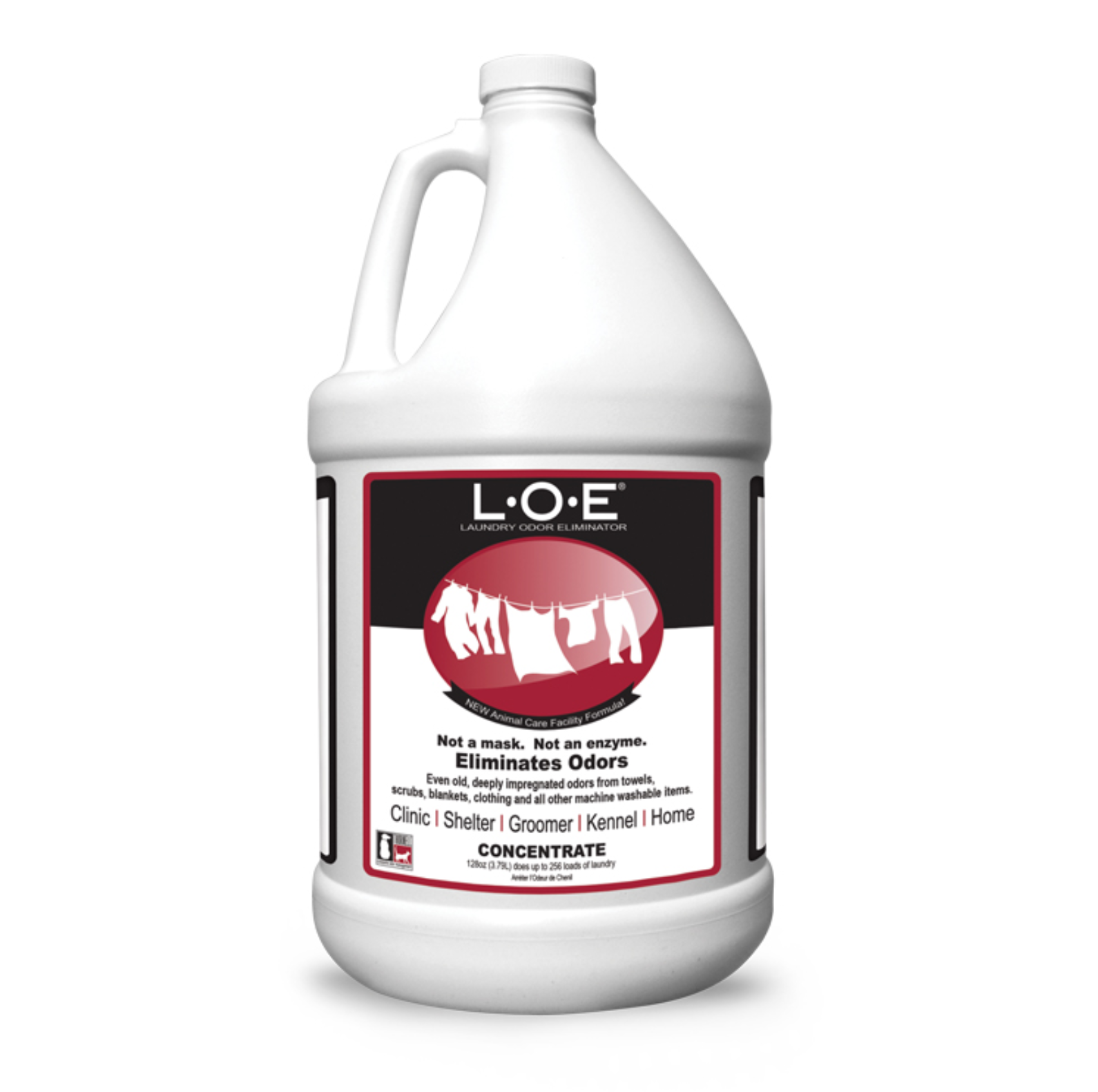 (image for) L.O.E. Laundry Odor Eliminator Concentrate, case of 4 gallons