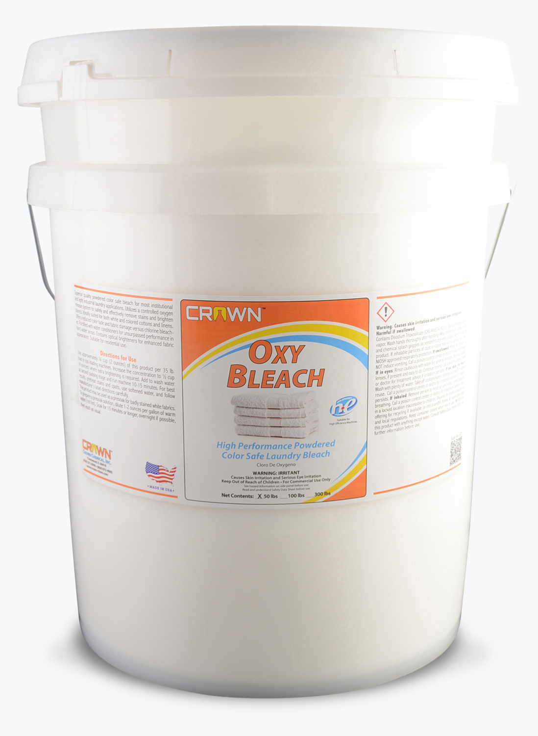 (image for) Oxy Bleach- Powdered Color Safe Laundry Bleach, 50 lbs pail