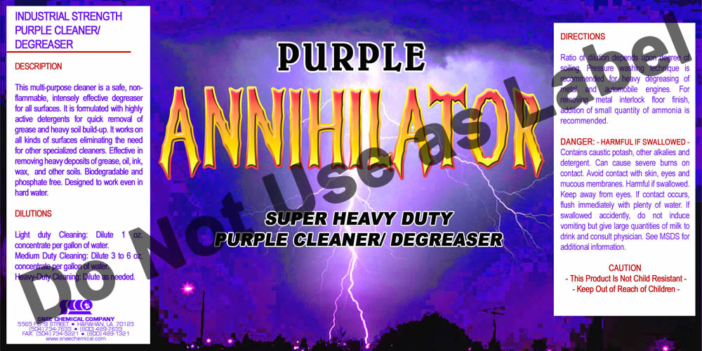 (image for) Purple Annihilator Degreaser, 4 gal case