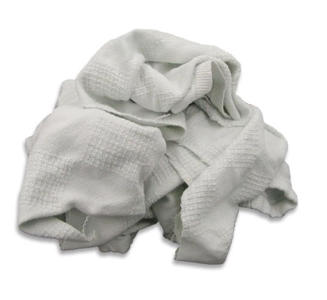 (image for) Thick Thermal Blanket White Rags, 25 lbs bales, pallet of 50