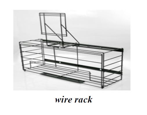(image for) Knight KP1H Locking wire rack with wire rack top for four - 1-gallon bottles